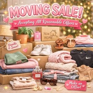 🛍️ Moving Soon! Accepting All Reasonable Offers 💫